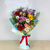 Rainbow Celebration Mix Bouquet - Colorful Gerberas & Seasonal Flowers